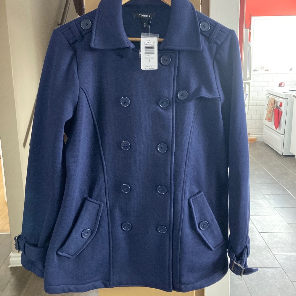 Torrid Navy Peacoat